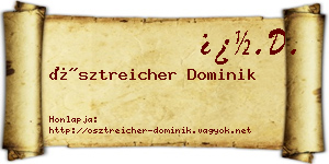 Ösztreicher Dominik névjegykártya