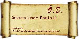 Ösztreicher Dominik névjegykártya